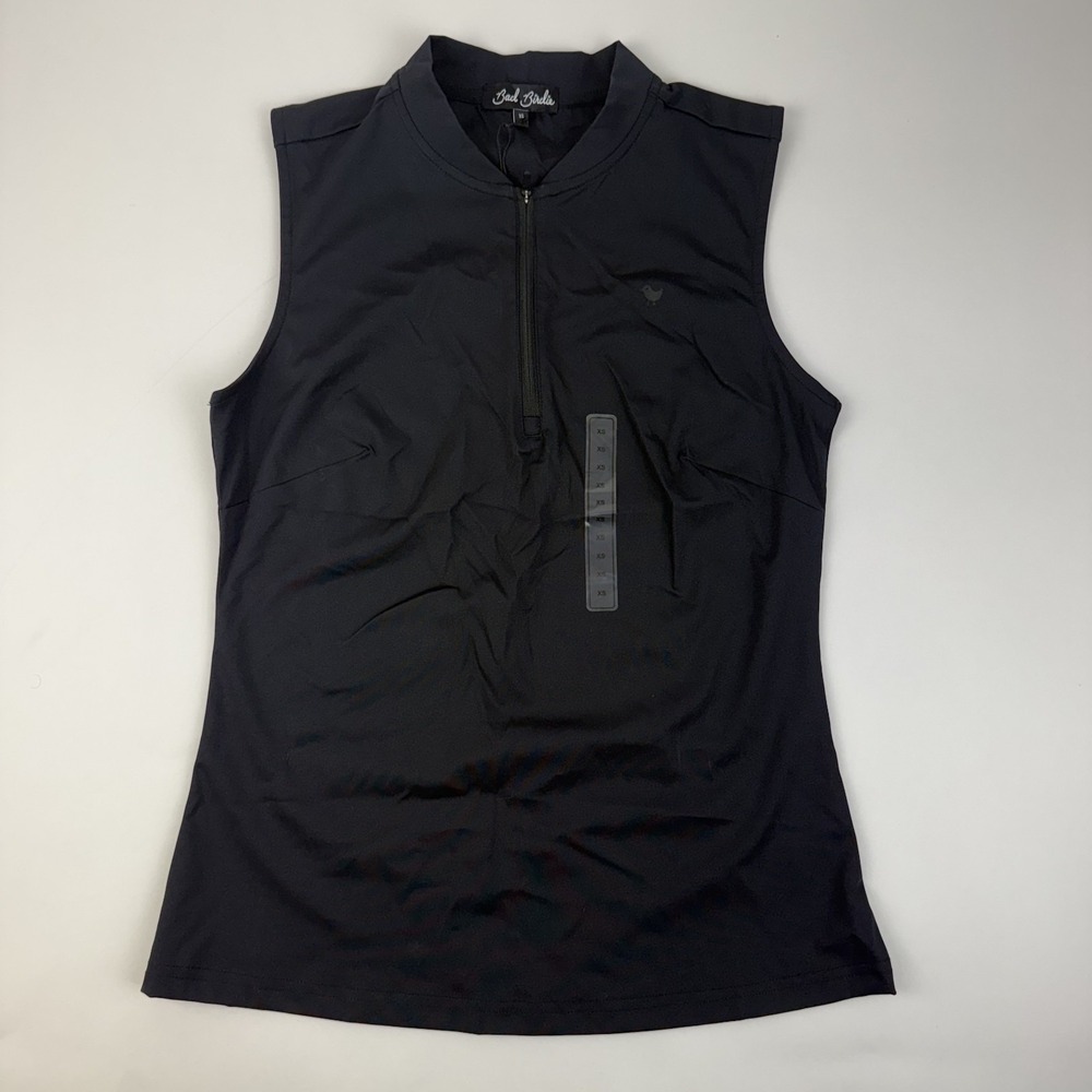 New Womens Bad Birdie Blade Sleeveless Black Casual Golf Vest Size XSmall NWT